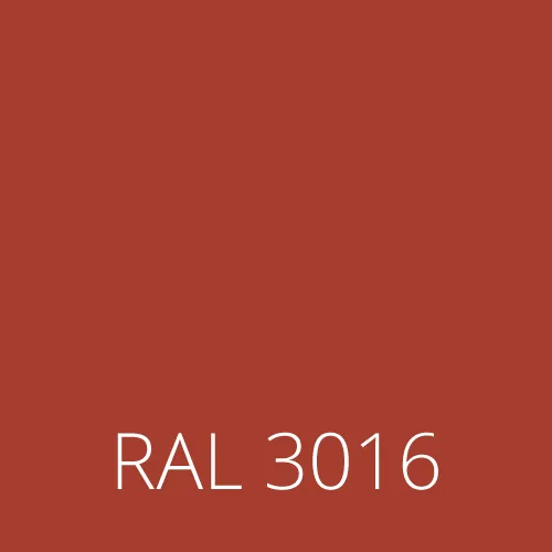 Sticlă colorată RAL 3016 - coral roșu