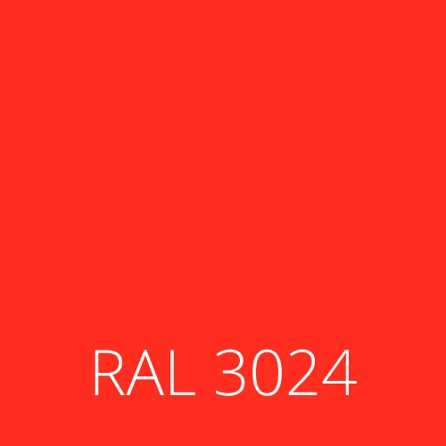 Sticlă colorată RAL 3024 - luminos roșu