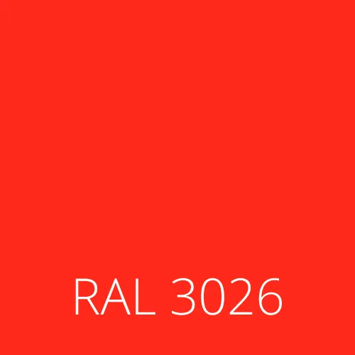 Sticlă colorată RAL 3026 - bright roșu