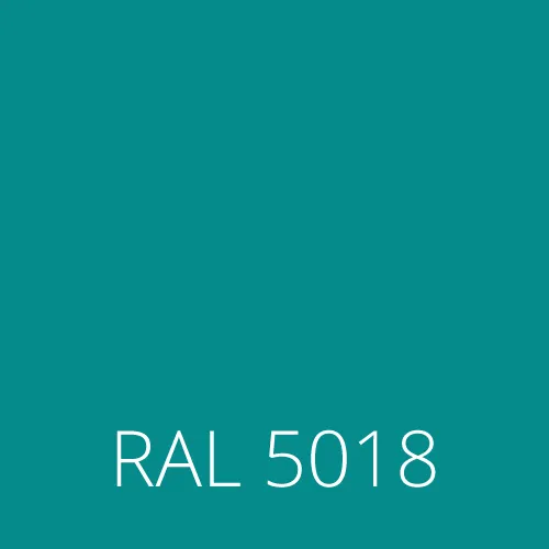 Sticlă colorată RAL 5018 - turcoaz albastru