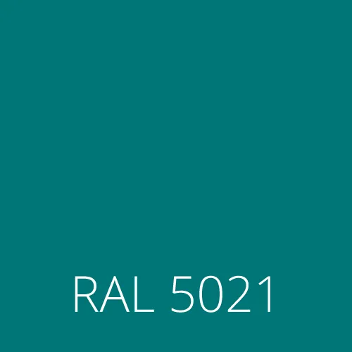 Sticlă colorată RAL 5021 - apă albastru