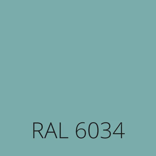 Sticlă colorată RAL 6034 - pastel turcoaz