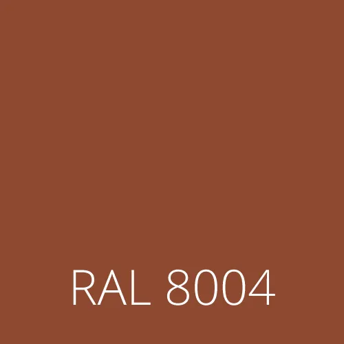 Sticlă colorată RAL 8004 - cupru maro